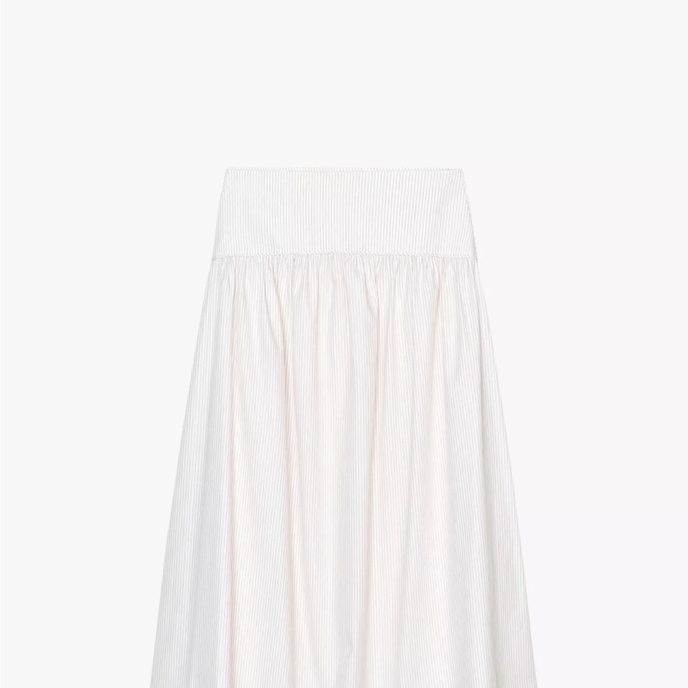 Zara striped midi skirt